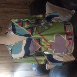 Michelle Parisou Blouse 3/4 Sleeve Women’s XSmall Top Made In USA